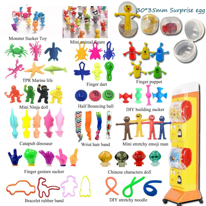 Hot Surprise Egg Toy 3D Mini Cute Cartoon Capsule Toy Plastic Surprise Egg PVC Simulation Animals Figure Collection Model OEM