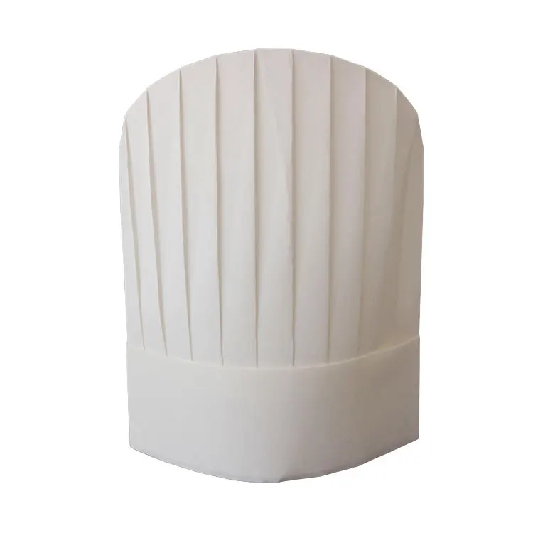 Logo Printed Non Woven Disposable Chef Hat For Kids And Adult Cooking Baking Home Kitchen School and Restaurants