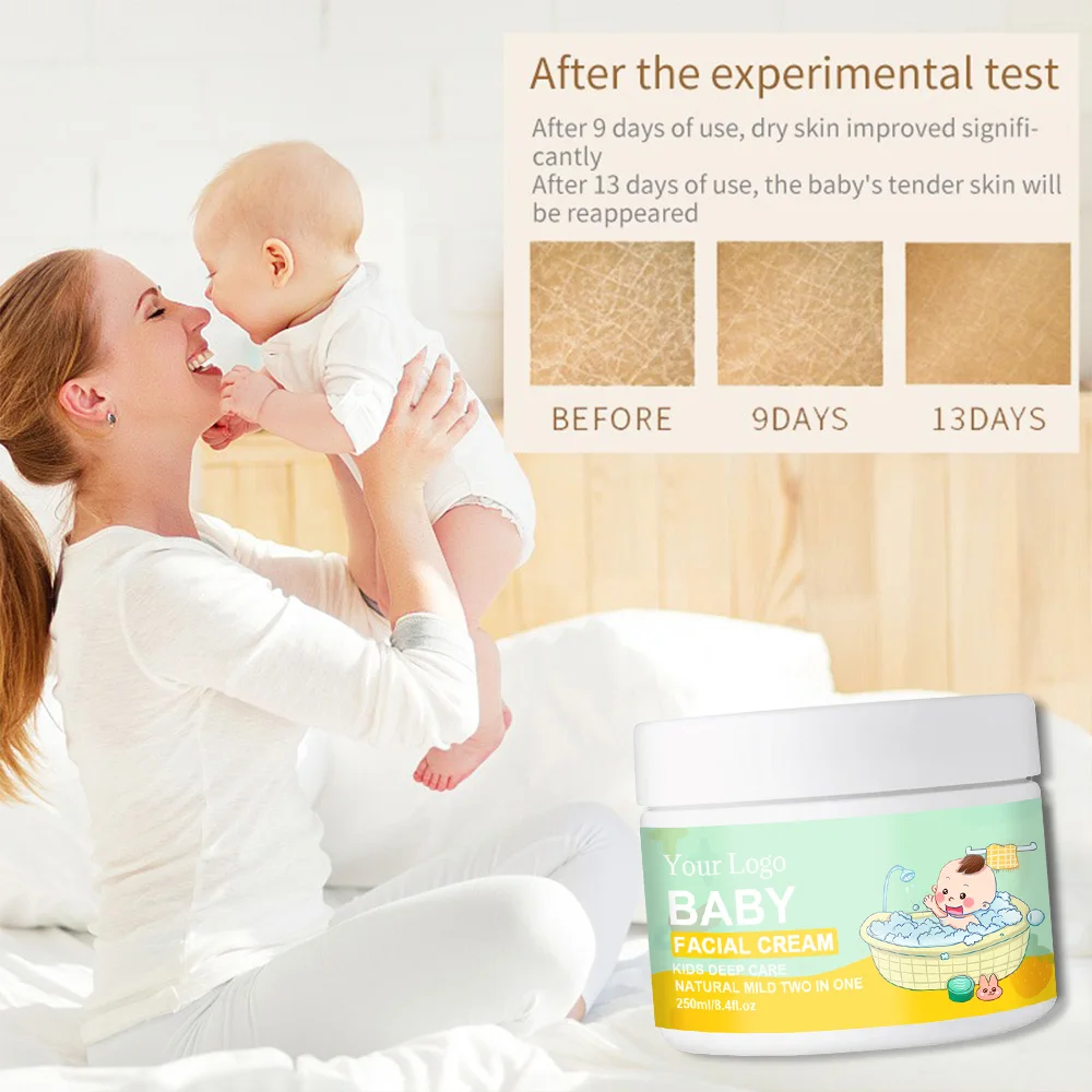 Private Label High quality kids baby bio moisturizer face cream for skin face care