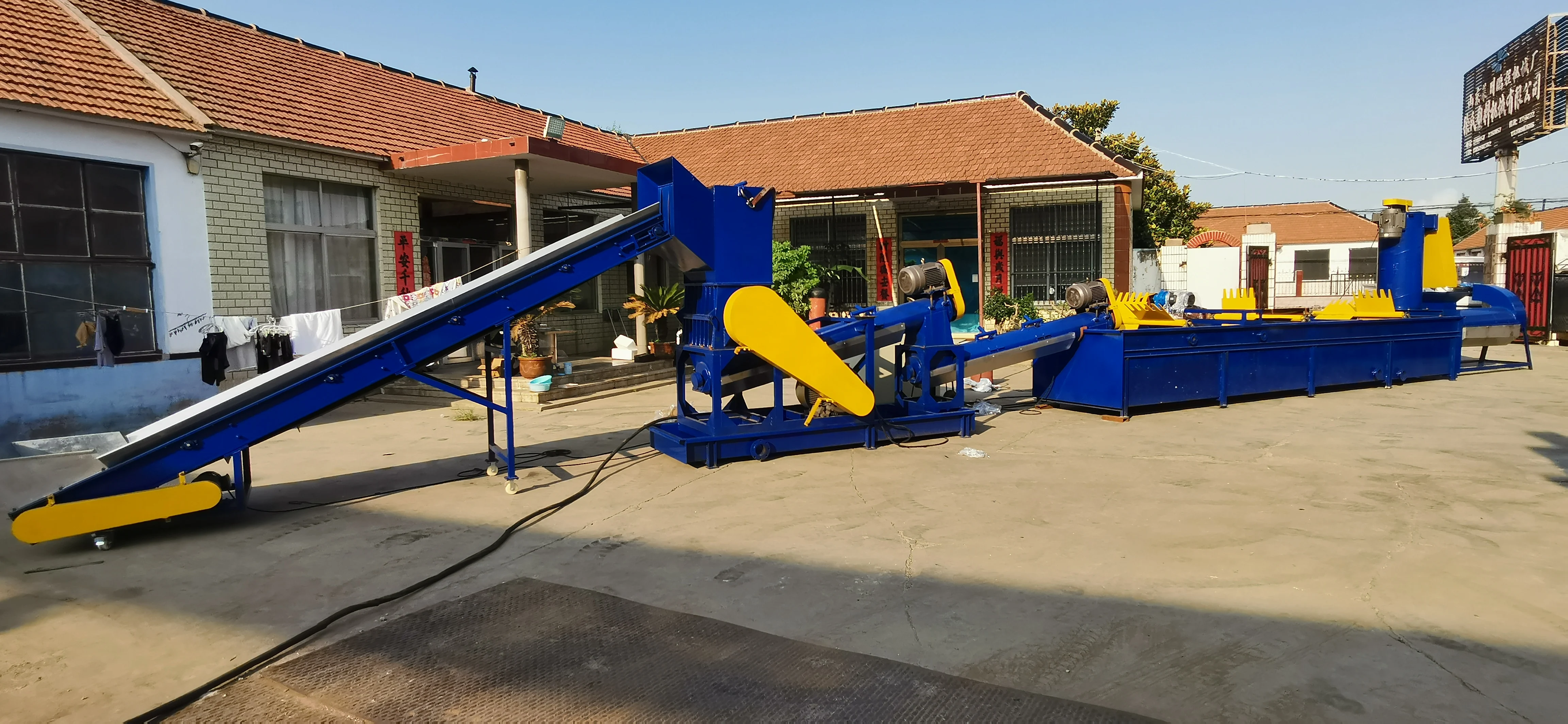 Agricultural Film Mulching   Recycling Machine Production Line  Crushing And Washing Machine plastic recycling machine full set