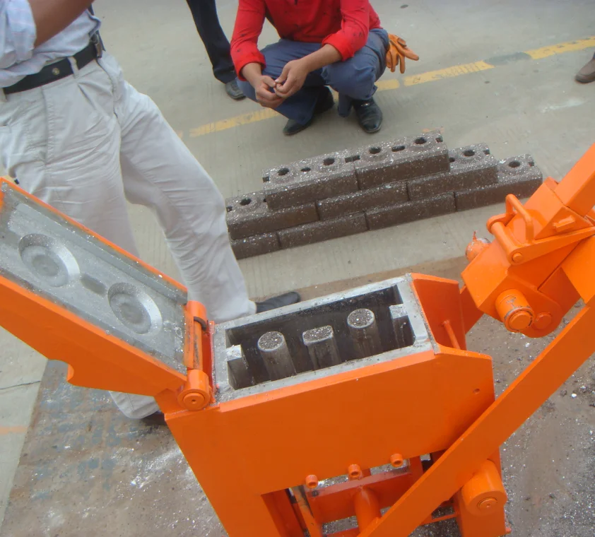 WT1-40 Manual Clay Interlocking Block Brick Making Machines Price of Block Machine Interlock Single Press Brick Machine