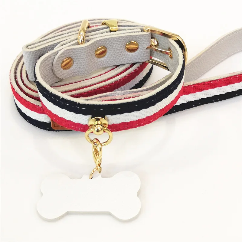 Cute customized leather dog collar classic leather dog collar