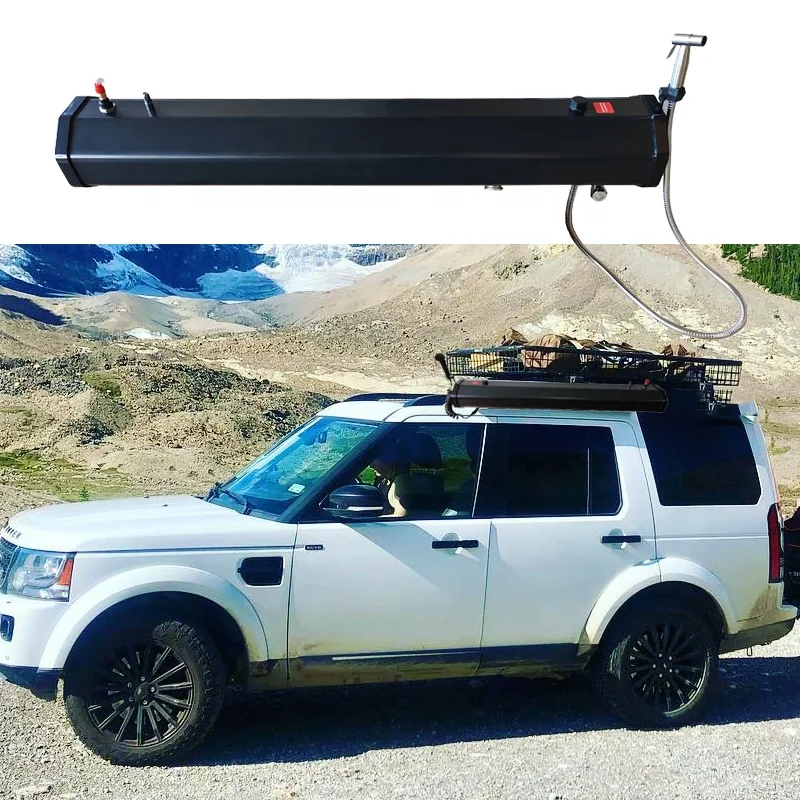 Road Shower for Overlanding Outdoor Hot Water Storage Mount on Bumper,Roof Rack Mount for Off-Road Vehicles,Trucks,SUV