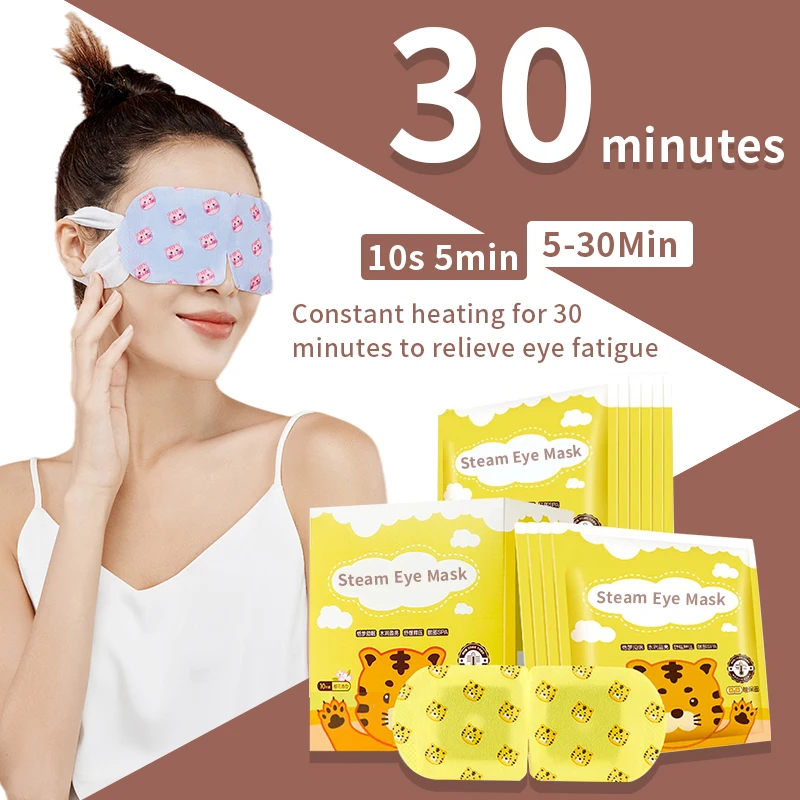 New design sleeping eye mask with elastic band breathable custom logo travel steam sleep eyeshade