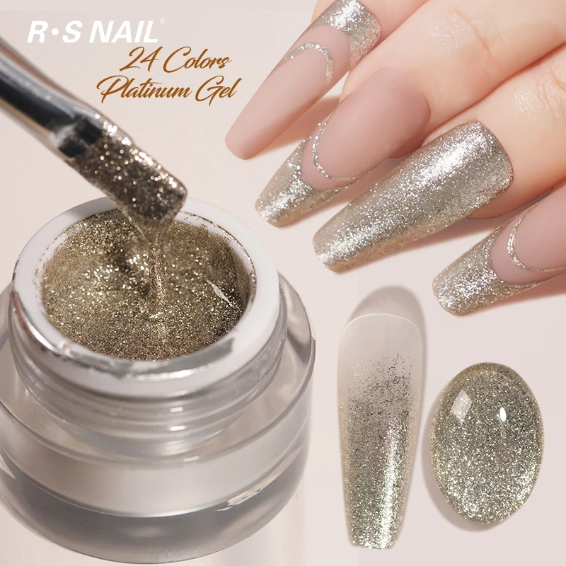 R S Nail Oem Private Label 24 Colors Platinum Gel Polish New Popular Uv Gel Supply Factory Nail Art Painting For Beauty Salon