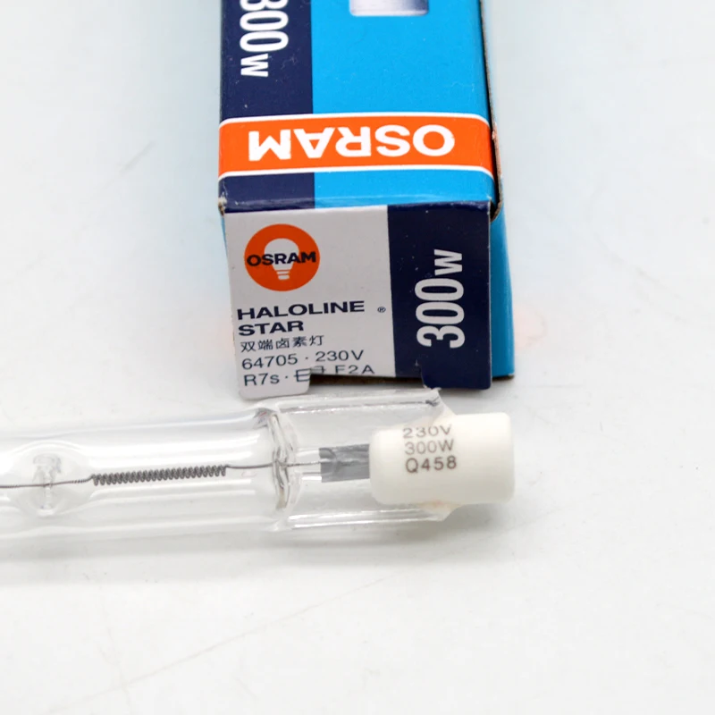 OSRAMHALOGEN Вольфрамовая двухсторонняя 230 В 300 Вт 500 кварцевая галогенная R7S Лампа 2900K теплый белый