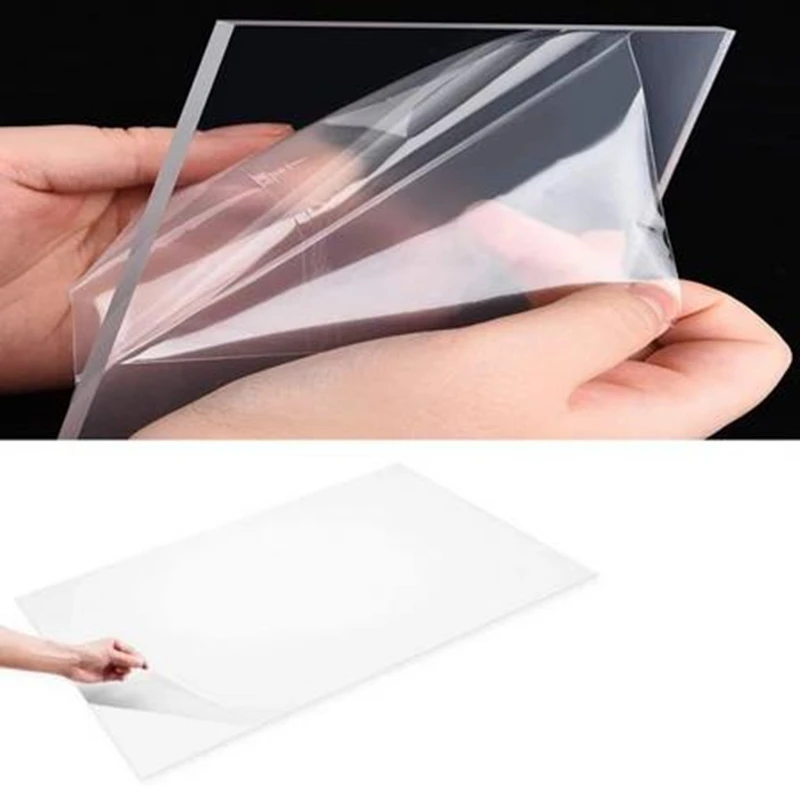 
2x3 Clear Acrylic Sheet Panel Transparent Plastic 1/16 Board for Signs DIY Display Projects Craft 