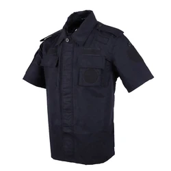 Wholesale military uniform short sleeve shirt military training uniform Police Short Sleeve Security Officer Uniform For Summer