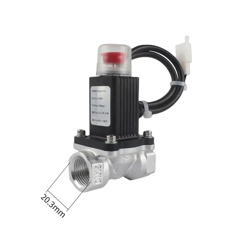 LDA Home Safety Emergency Natural Gas Shut Off Solenoid Valve with Gas Alarm Detector