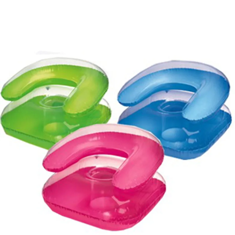 Customized Skyblue PVC Inflatable Sofa Chair for Children Modern Design for Parties and Promotions