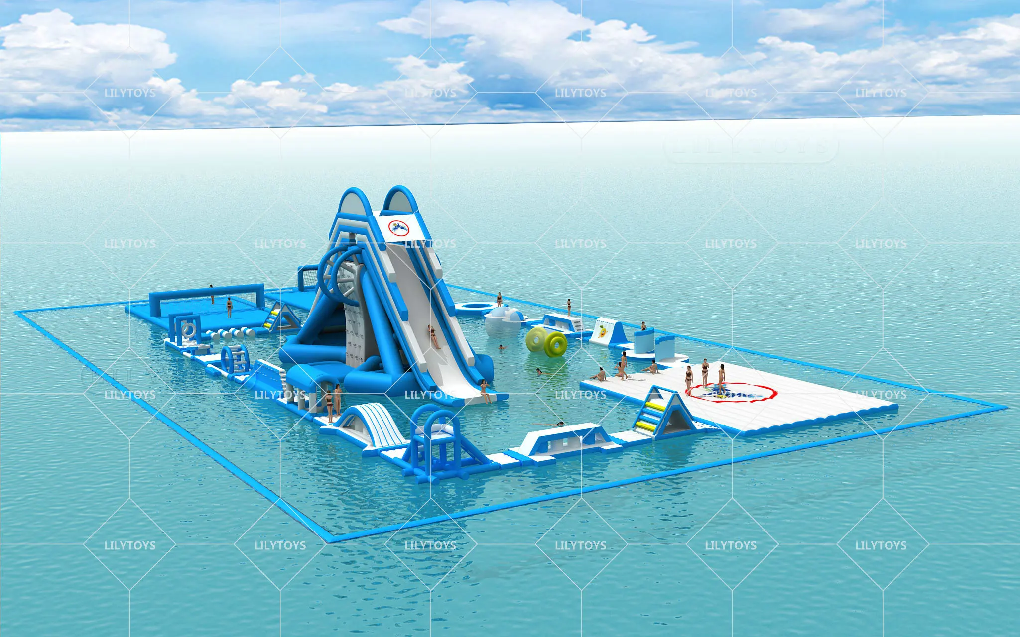 lake inflatables water games  adults inflatable water park games inflatable sea water fun park for hot sale
