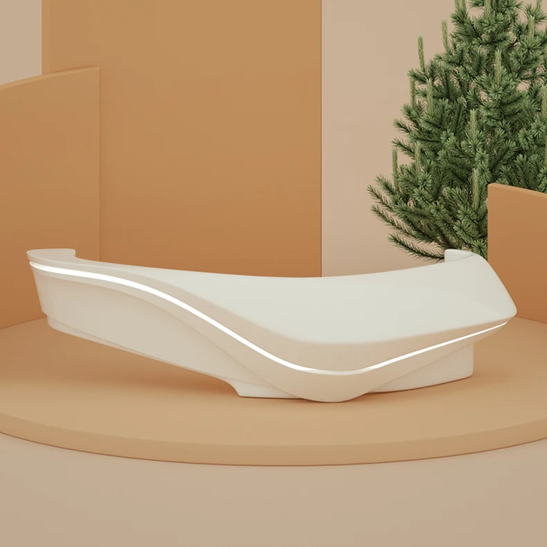 Cheap price Wholesale beauty barber shop comercial furniture gloss reception desk