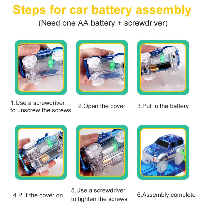 Wholesale 2 Models Mini Plastic Toy Cars Magnetic Tiles Racing Cars Toys for Kids