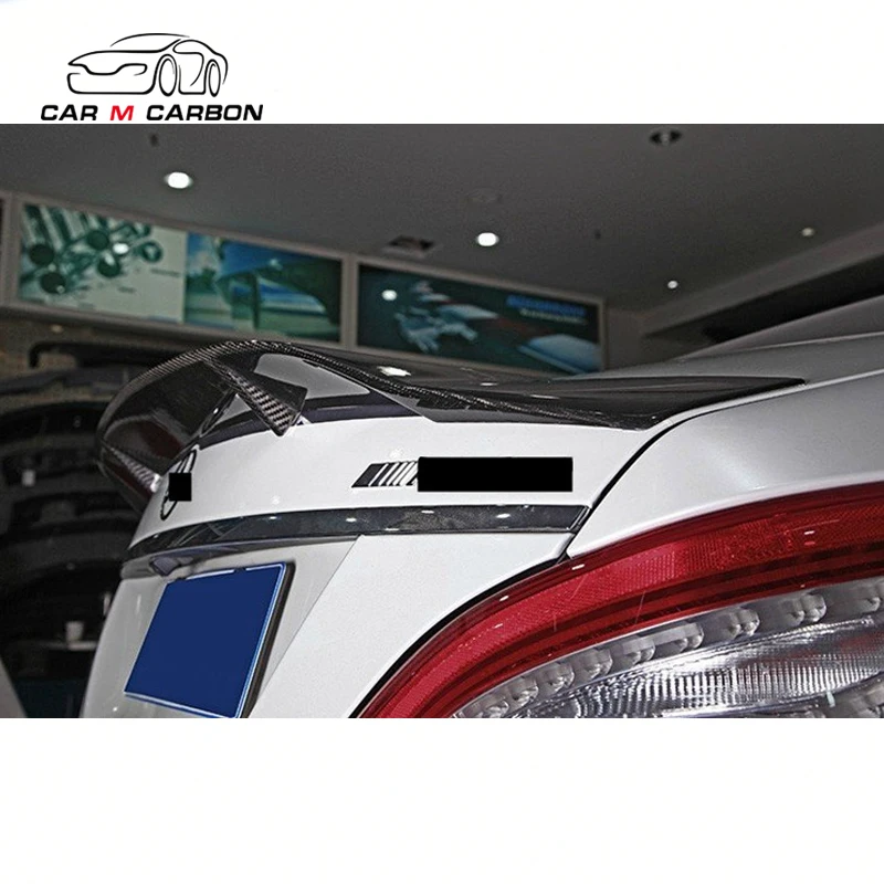 Высококачественный задний спойлер для CLS-CLASS W218 CLS63 2012y ~ Renntech Style из углеродного волокна для багажника, автомобильные запчасти
