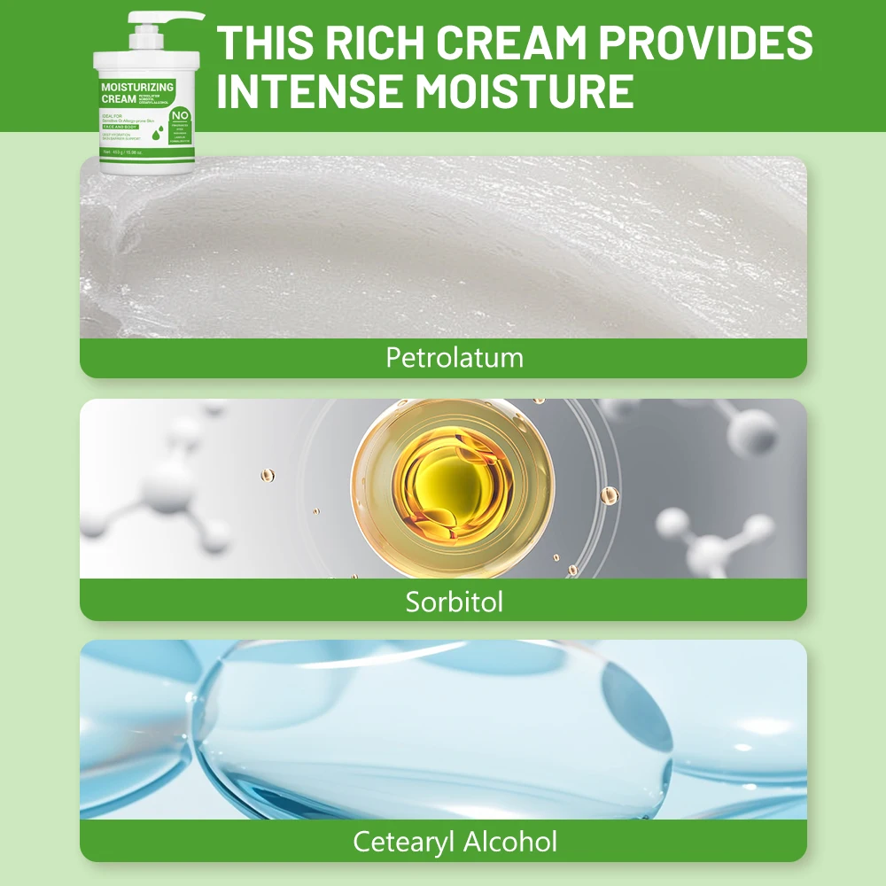 Disunie 453g Moisturizing Face Body Cream & Lotion (new) With Petrolatum Nourishing Beauty Skin Care Products For Men and Women