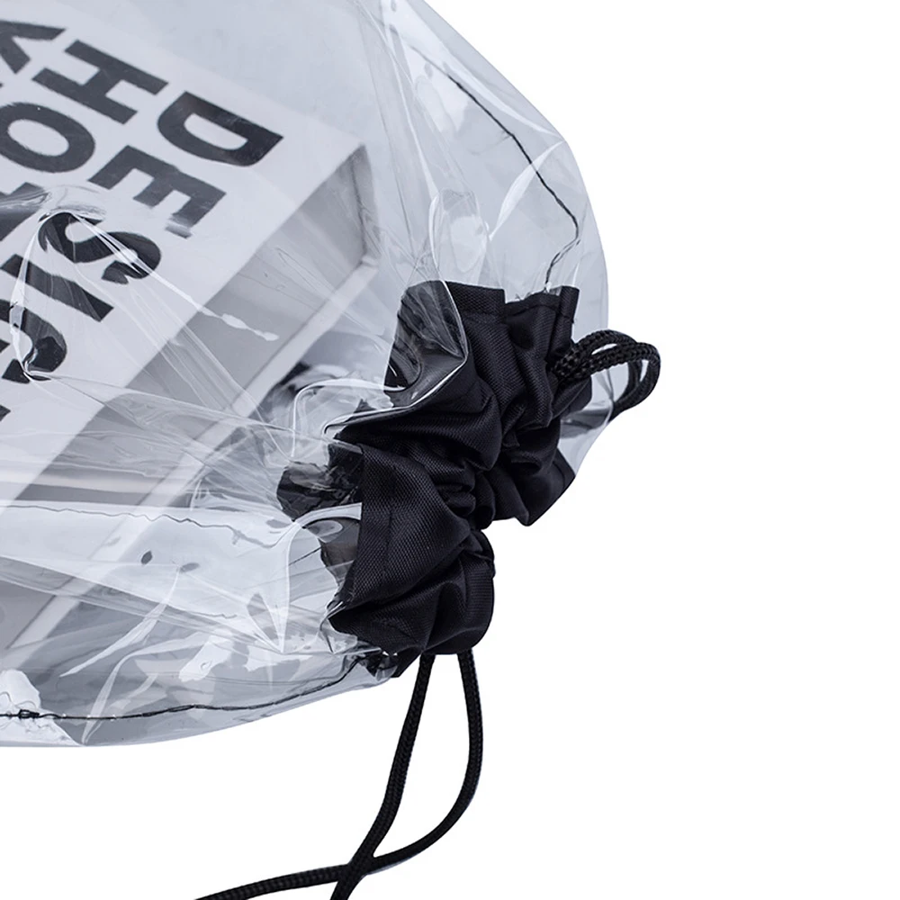 Оптовая продажа, рекламные Водонепроницаемые рюкзаки, сумки для белья, обуви, прозрачная сумка из ПВХ на шнурке