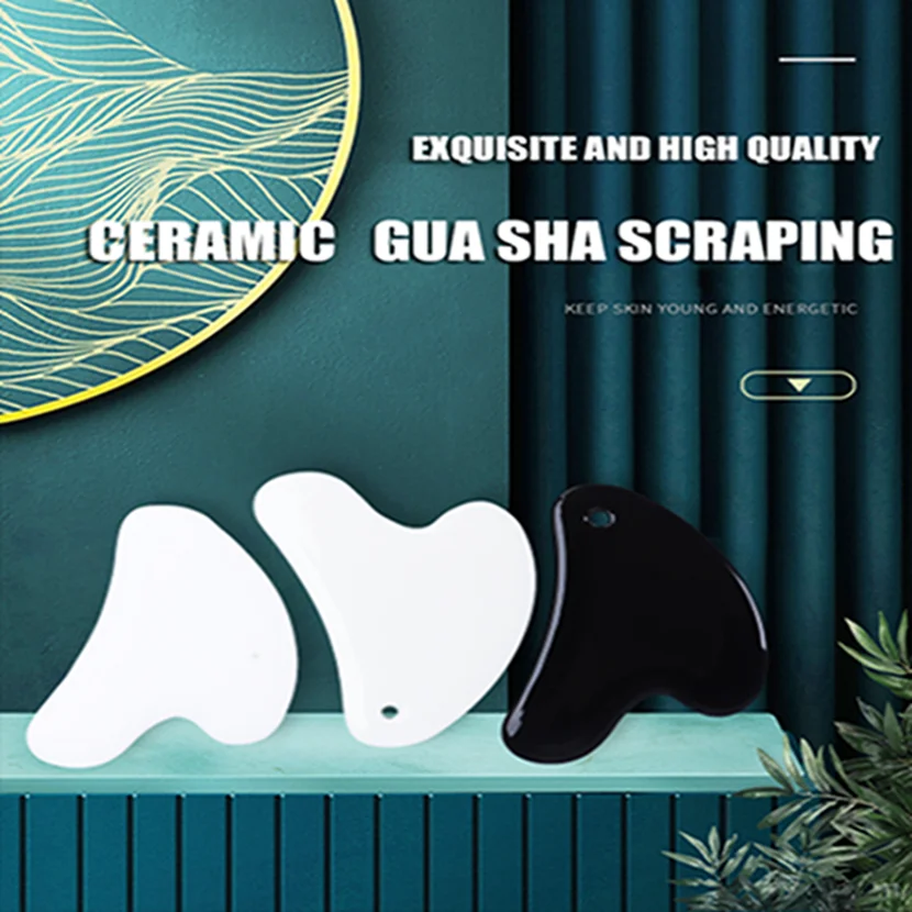 Microcrystalline Ceramic Scraper Facial Massage Tool Beauty Gua Sha Board