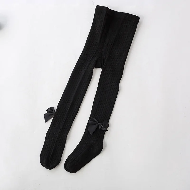 2022 Baby Toddler Infant Tights High Quality 100% Combed Cotton Kids Children Girls Ribbed Cable Knitted Tights Pantyhose