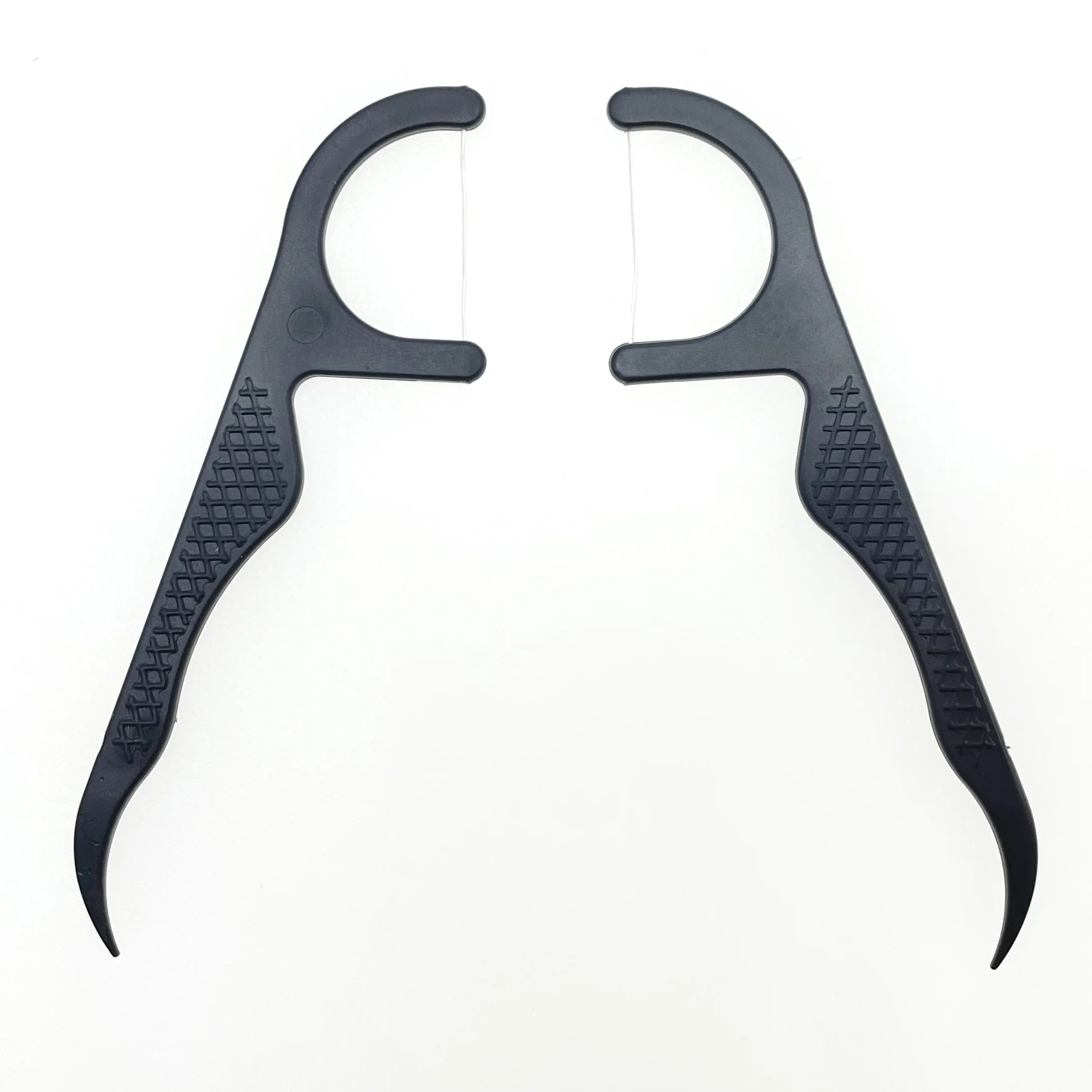 Bulk OEM 50 Picks Per Box Easy Glide Eco Natural Dental Floss Pick Plastic In Custom Box Container