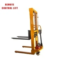 2 ton manual forklift stacker hydraulic forklift Stacker with Adjustable Forks