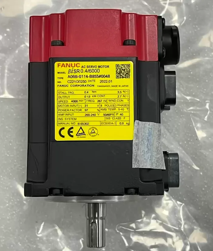 Fanuc Original CNC AC Servo Motor A06B-0114-B855#0048