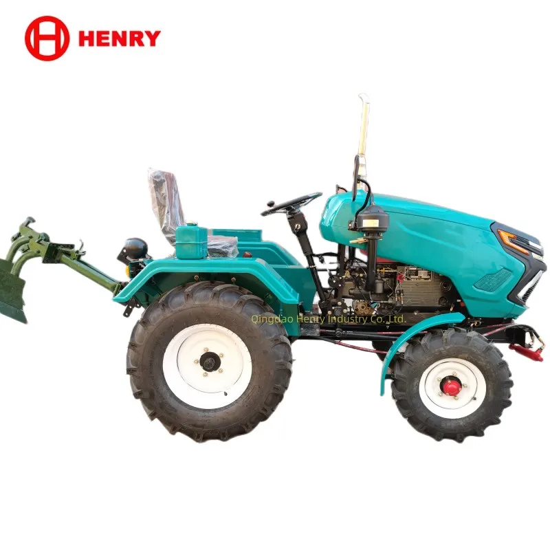 electric start mini tractor with hydraulic rotavator