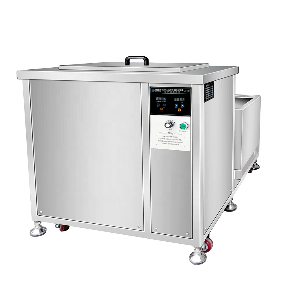88L Industrial ultrasonic cleaner bath with oil filter degreasing  system for engine parts cleaning