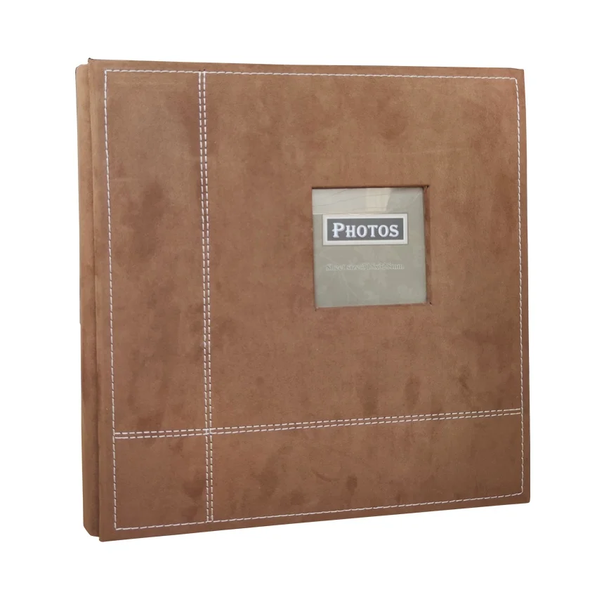 Guanmei Self Adhesive Photo Album Magnetic Scrapbook Album 80 Magnetic Double Side Pages Linen Hardcover DIY Photo Album