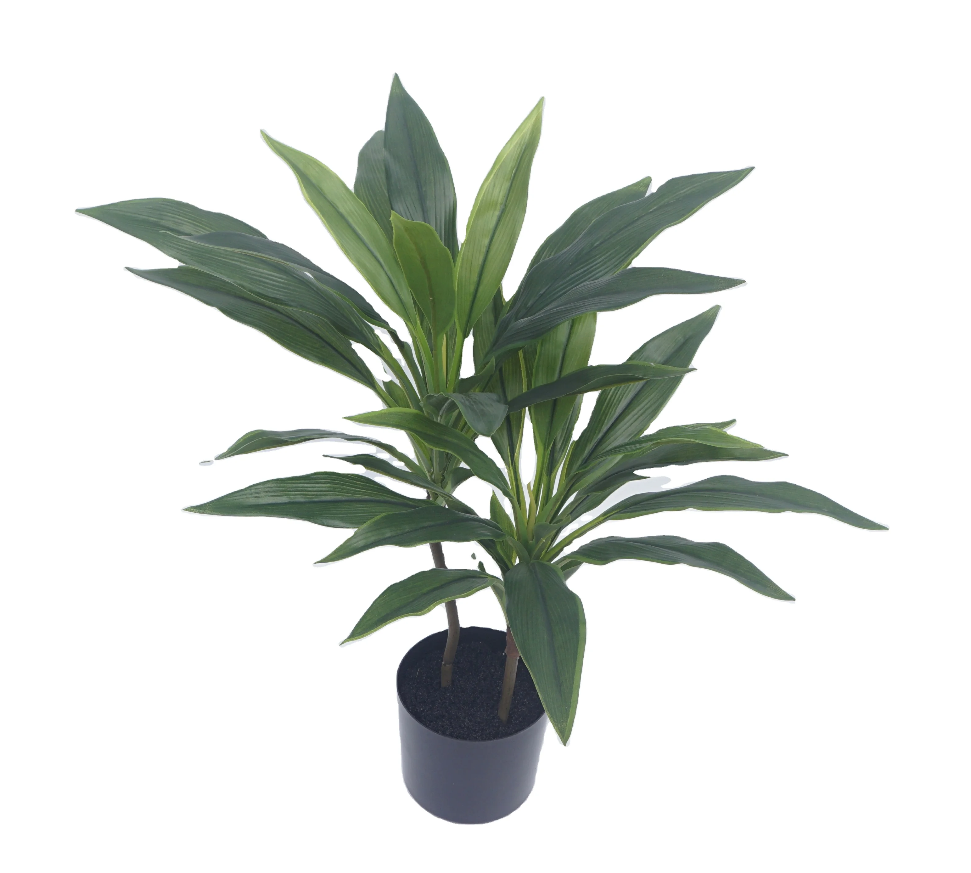 Natural Tropical Real Touch  green plants indoor outdoor Dracaena Artificial Bonsai Leaves Plant