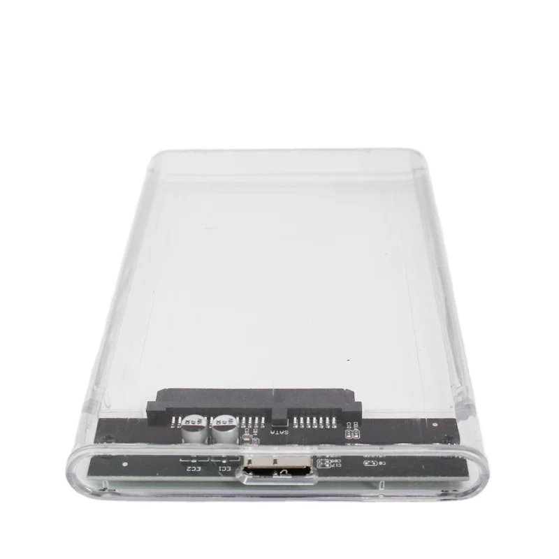 High Quality Transparent Hdd Ssd Case Usb 3.0 Plastic Hdd Mobile Enclosure