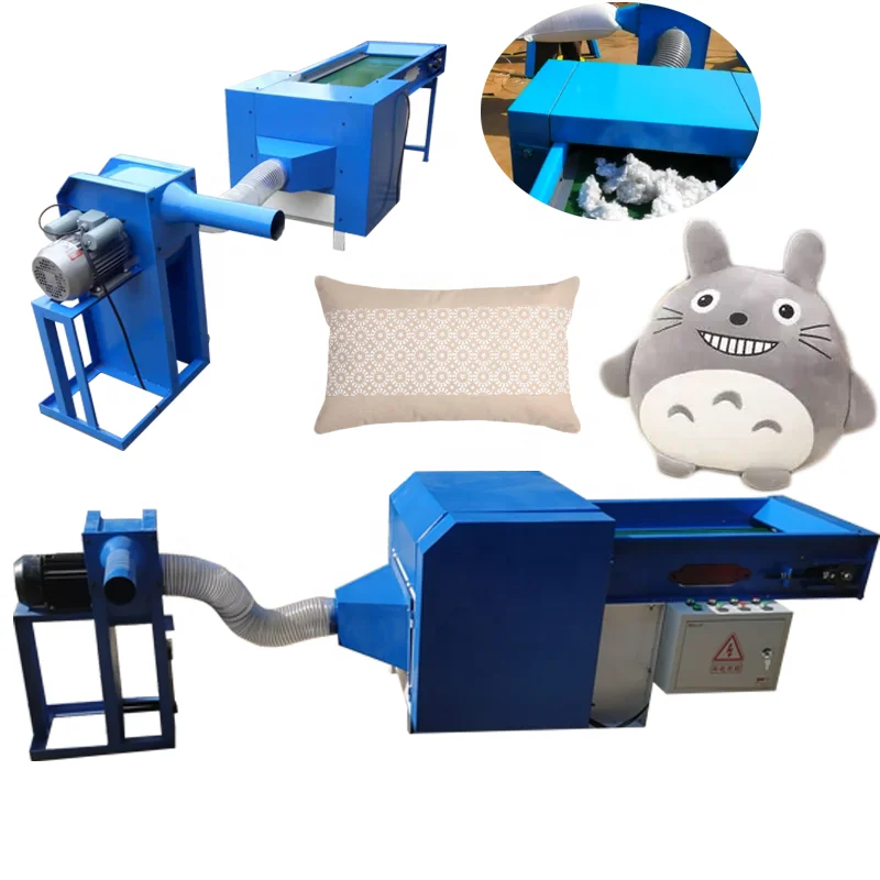 Cotton Automatic Pillow Filling Machines Polyester Fiber Opener Machine