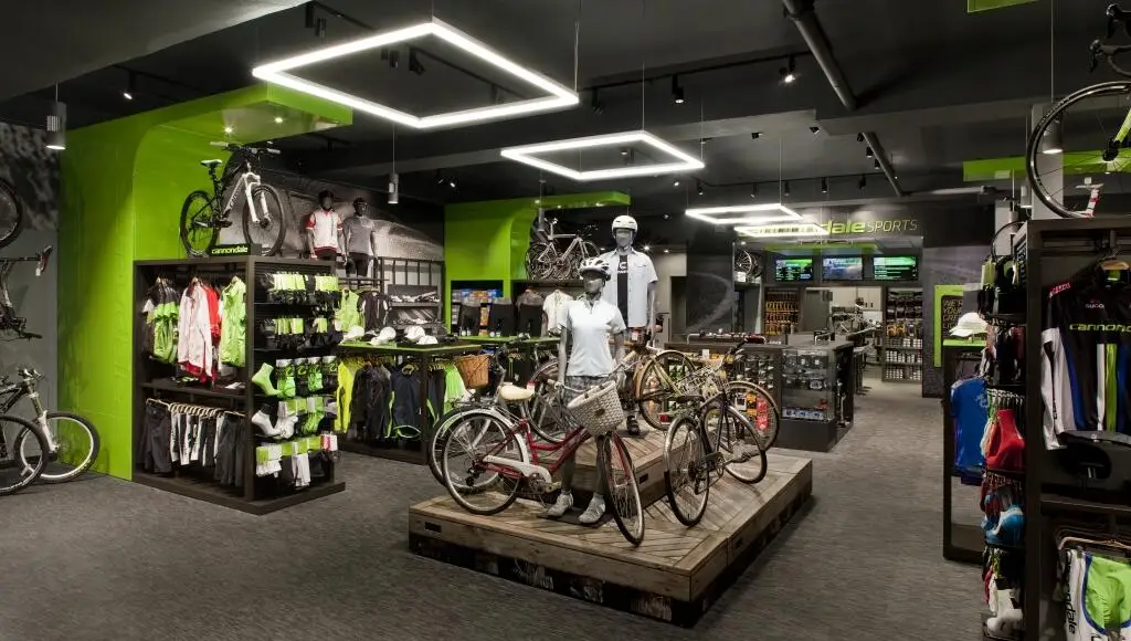 City Road Scooter Retail Store Bicycle Retail Display Stand Rack Mountain Bike Shop Display Furniture