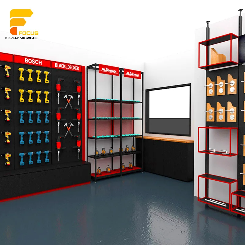 Дисплеи для аппаратного магазина Pegboard Hardware Shop дизайн полки инструментов
