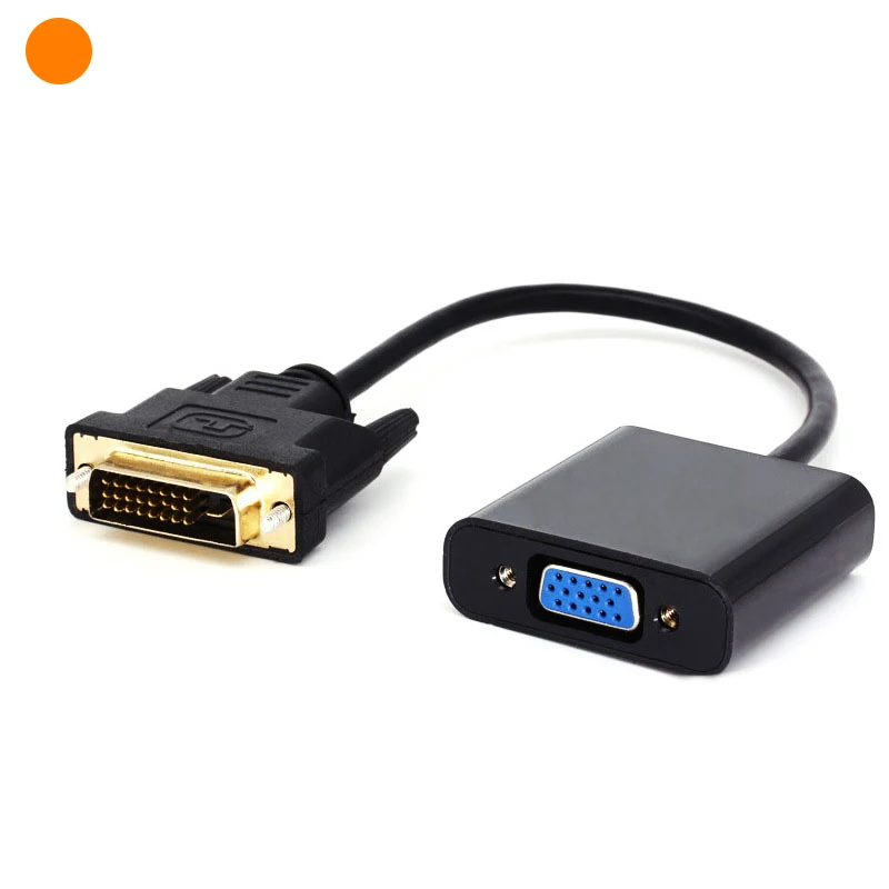 Переходник DVI 24 + 1 Pin на VGA 15Pin с активным кабелем DVI на VGA 1080P