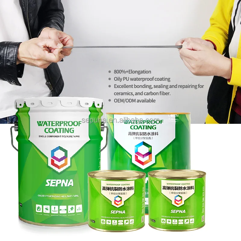Продажа с завода, однокомпонентное полиуретановое водонепроницаемое покрытие SEPNA PU110