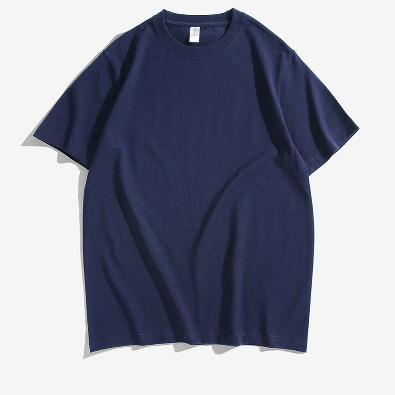 Футболка Базовая однотонная с коротким рукавом и круглым вырезом для мужчин и женщин, 100% хлопок