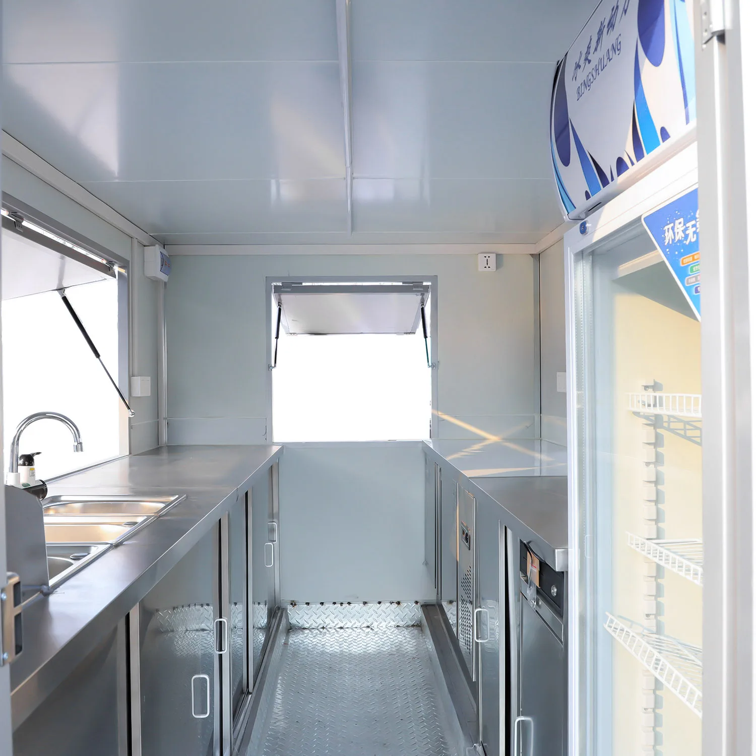 pizza food truck fiberglass food trailer vending food cart made in the united states