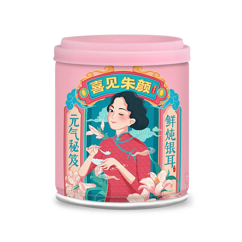 1*10 банок вкусный суп тремелла китайские фрукты мгновенный суп тремелла