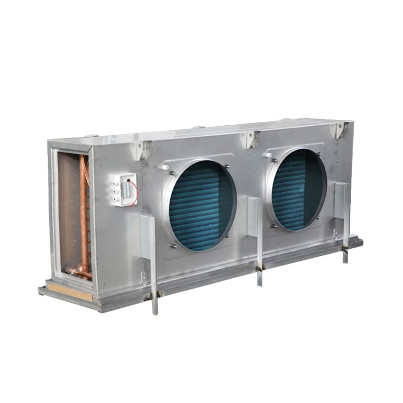DJ series 2 fans cooling coil 4 fpi ceiling mounted evaporator for cold storage