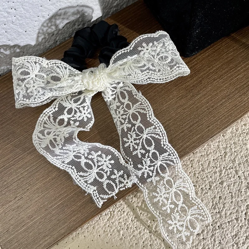 Shuoyang Korean Women Lace Bow Hairpin Embroidery Lace Pearl Hair Clip Big Bow Hair Clips - Buy Big Bow Hair Clips