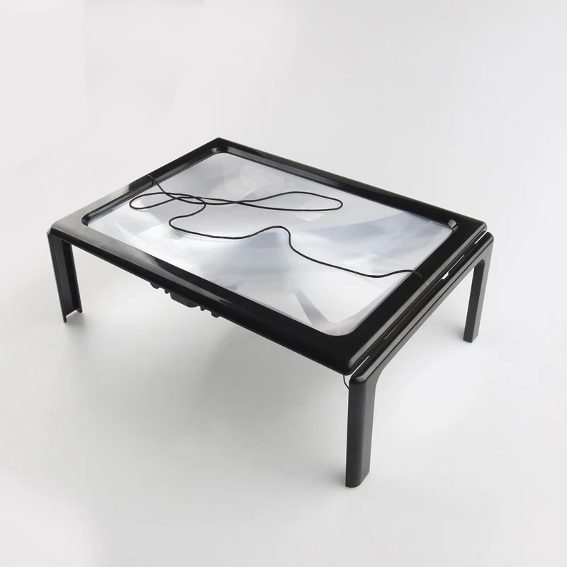 Hands Free складной стол A4 полный страница большой чтение увеличительное стекло со светодио дный светодиодной подсветкой