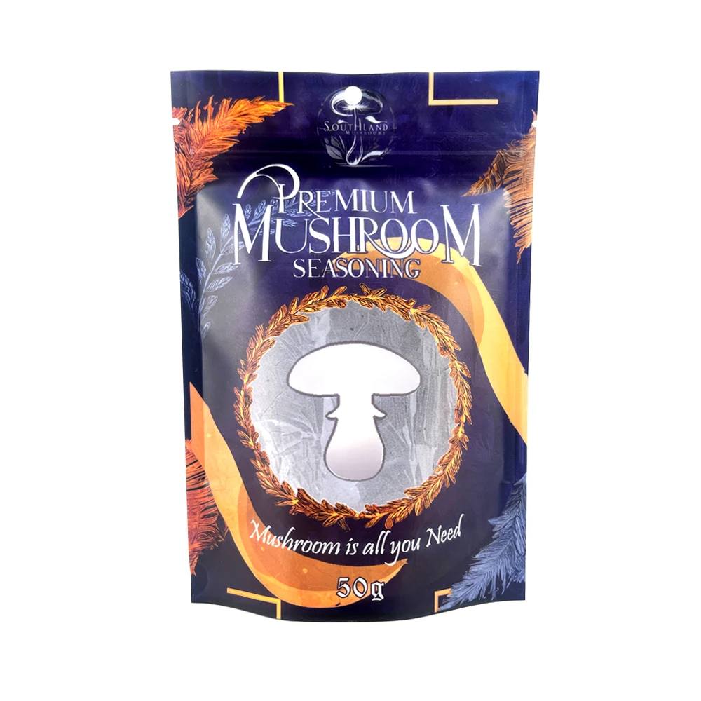High Quality Custom Printing Reusable Ziplock Bags Stand up Zip Lock Pouch for Mushroom Packaging Bag