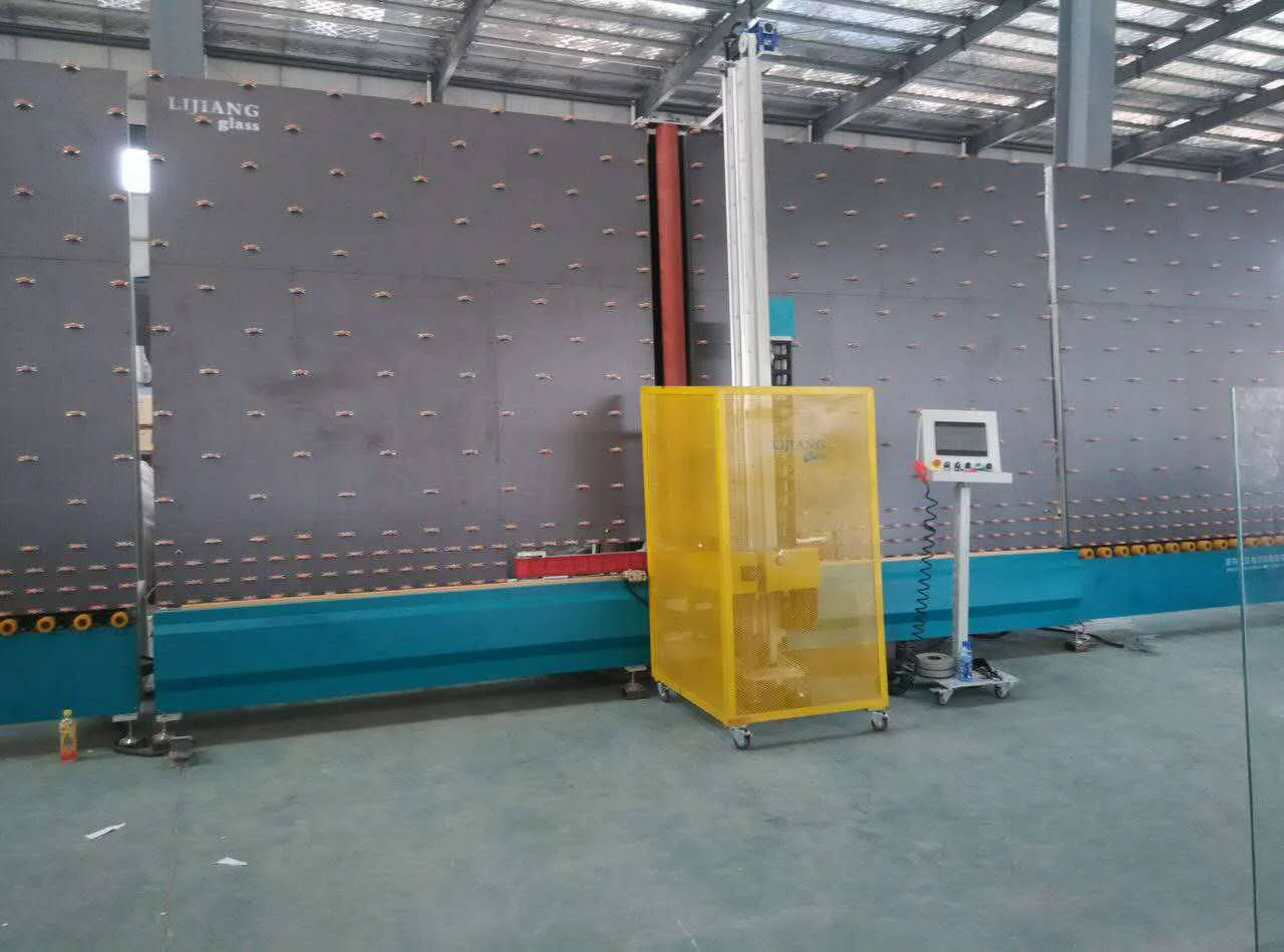 Fully Automatic Smart Vertical Four-axis Low-E Glass Edge Deleting Machine Can Remove the Film the Four Sides on the Same Table