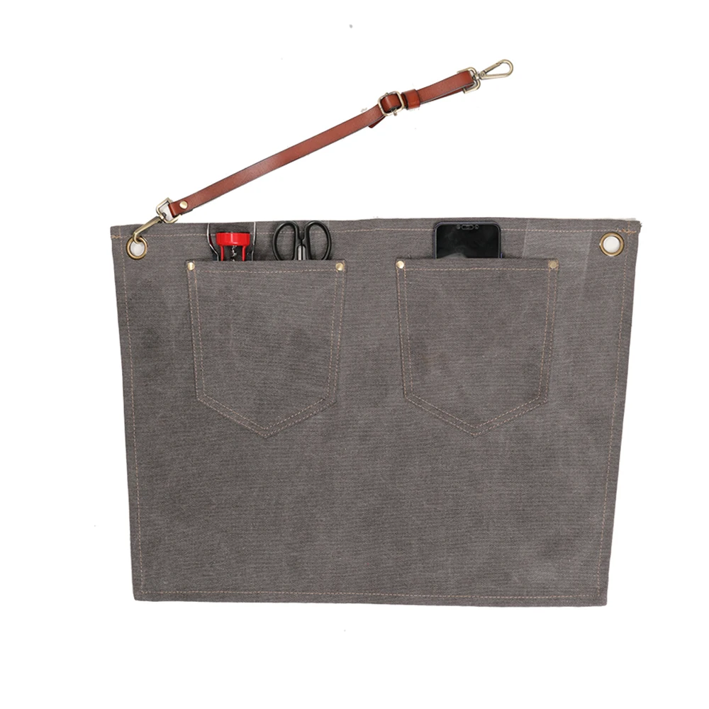 Korean men and women fashion barber coffee shop restaurant kitchen denim adult half-waist short apron