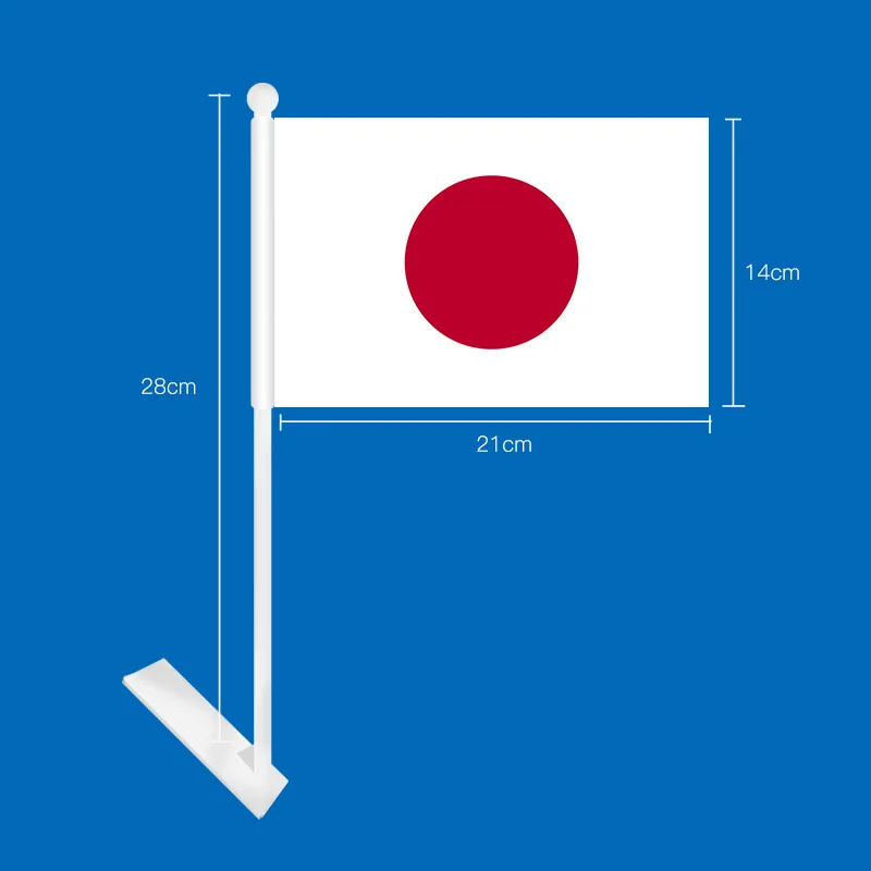 New arrival custom flags all countries car flag holder samoa car flags