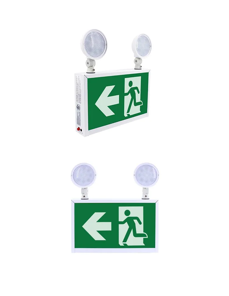 Emergency Led And Cul Running Man Area Refuge Edgelit Exit Sign Light Max Bright