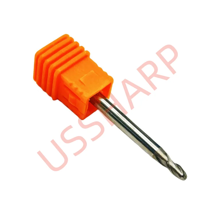 Hot Sale Carbide HRC55 Ball Nose End Mill R1.5*D4*6*50 for Aluminum for Milling Cutter CNC tools
