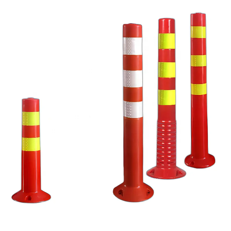 Plastic warning column PU elastic column high quality isolation pile EVA anti-collision post tumbler traffic facilities