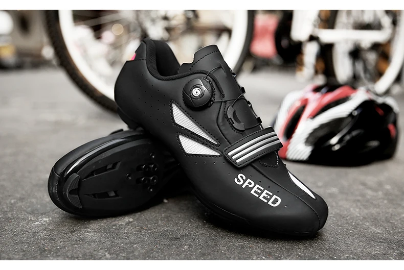 
Bicycle Carbon Mountain Mtb Cycle Cleats Spd Brake Men Racing Road Bike Cycling Shoes 