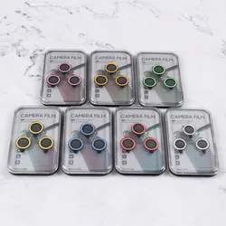 Anti Scratch Luminous iPhone camera lens neon screen protector film for iphone 14 13 pro max tempered glass protector de camara